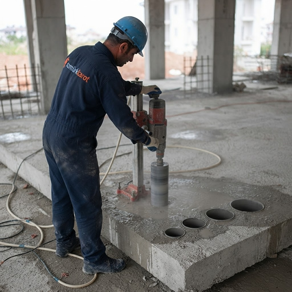 Sarıyer Derbent Beton Delme çalışması